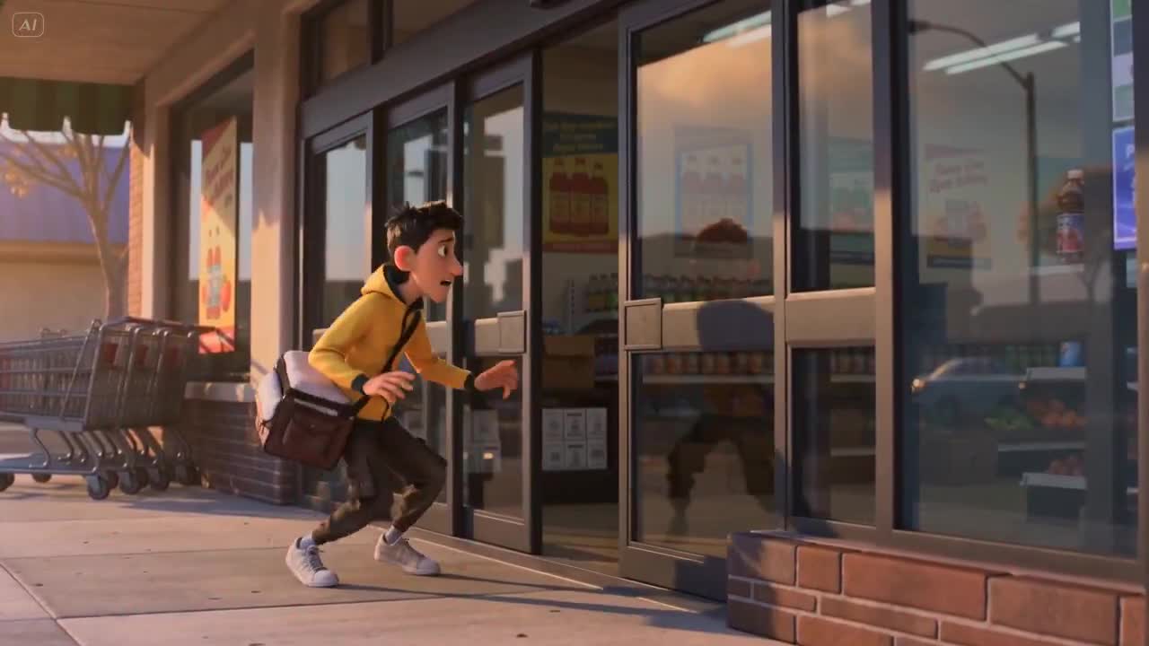 Seedance 2.0 Prompt: Cinematic Delivery Courier Door Fail