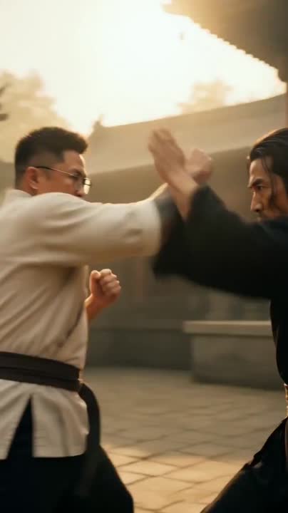 Seedance 2.0 Prompt: 70s Kung Fu Temple Showdown