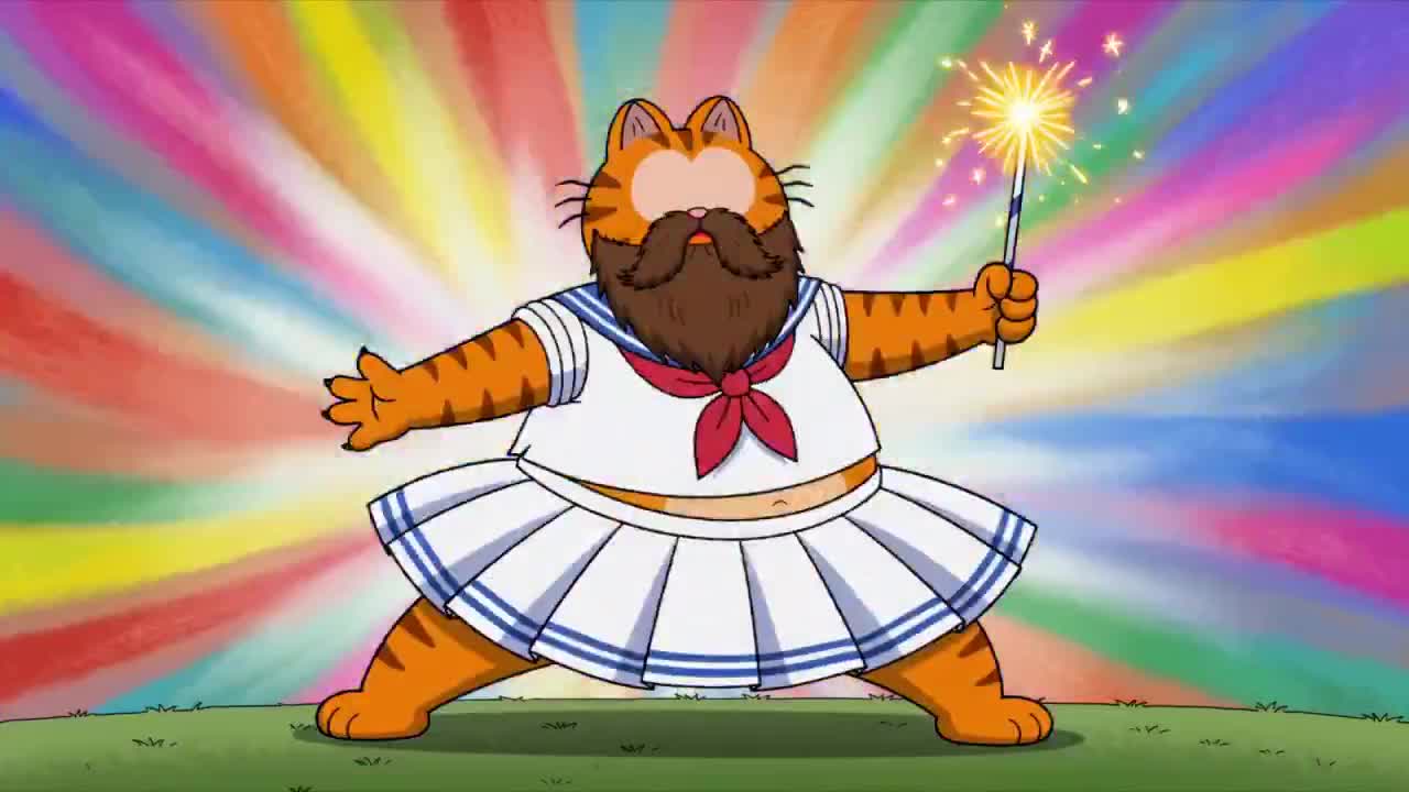 Seedance 2.0 Prompt: 80s Anime Magical Girl Cat Parody
