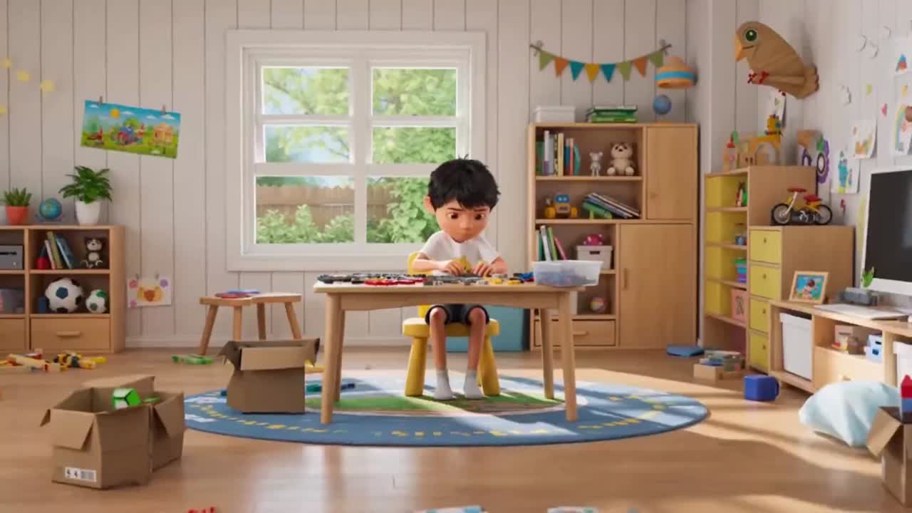 Seedance 2.0 Prompt: 3D Animated Boy Building Lego