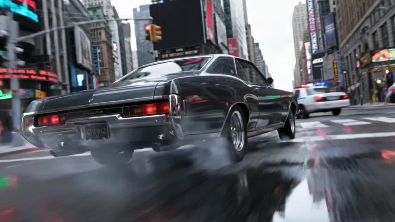 Seedance 2.0 Prompt: Action Movie Car Chase Scene