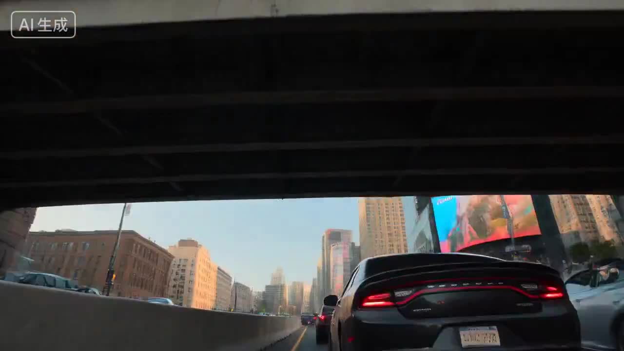Seedance 2.0 Prompt: Low-Angle Dodge Charger Action Shot