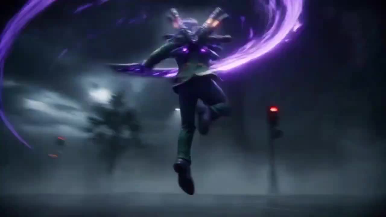 Seedance 2.0 Prompt: Purple Energy Blade Action Sequence in Rain