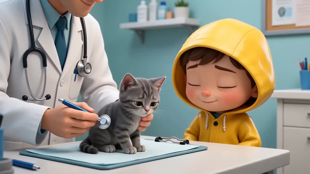 Seedance 2.0 Prompt: Adorable 3D Kitten Rescue Animation