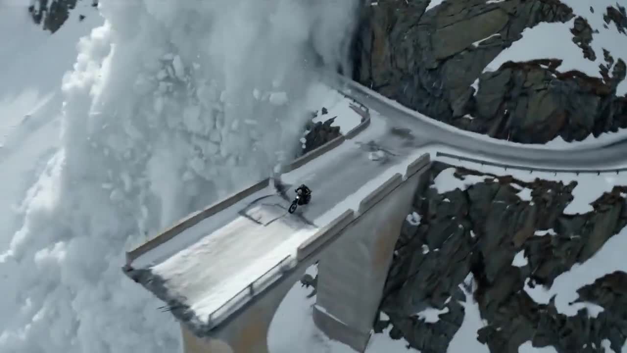 Seedance 2.0 Prompt: Epic Alpine Avalanche Motorcycle Escape