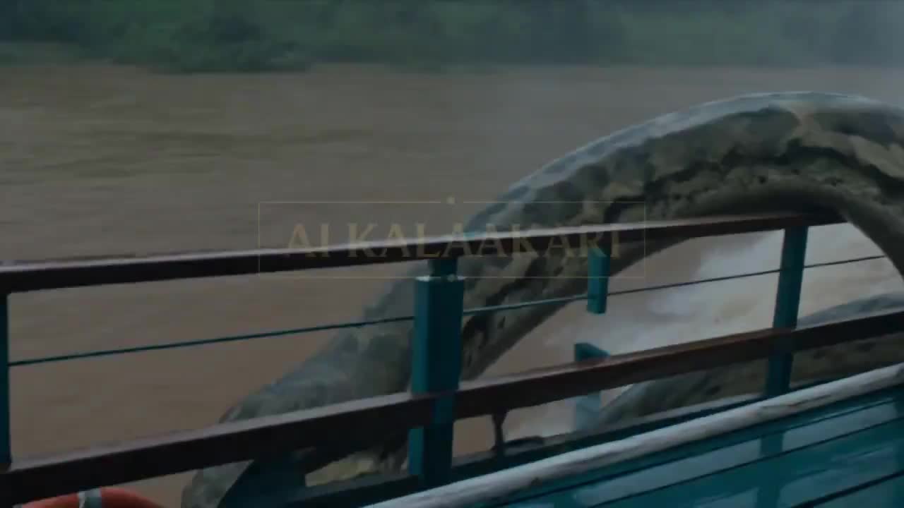 Seedance 2.0 Prompt: Anaconda Houseboat Attack Cinematic Horror