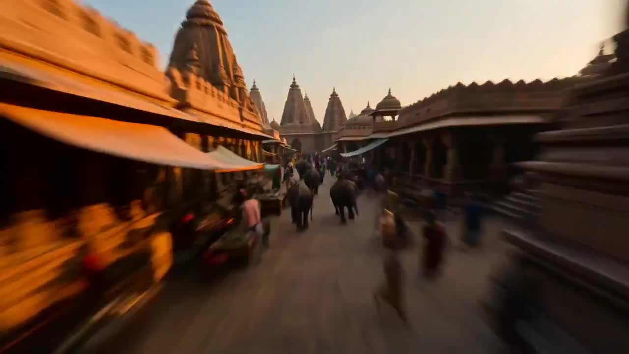 Seedance 2.0 Prompt: Cinematic FPV Flyover of Ancient Indian Kingdom