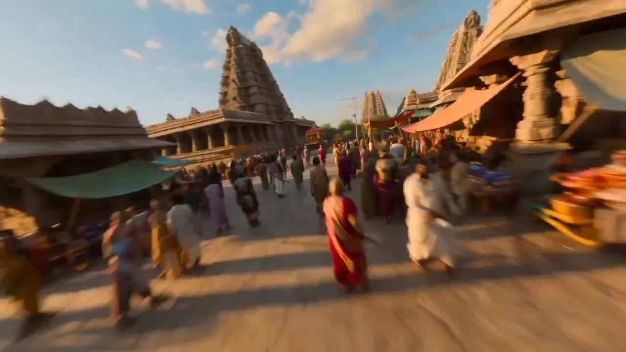Seedance 2.0 Prompt: Ancient Indian Kingdom FPV Video