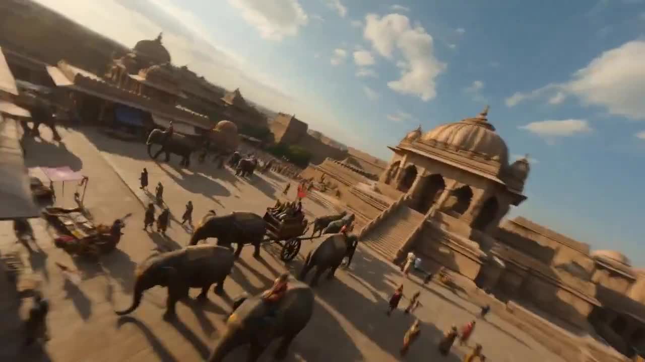 Seedance 2.0 Prompt: Cinematic FPV Ancient Indian Kingdom Video