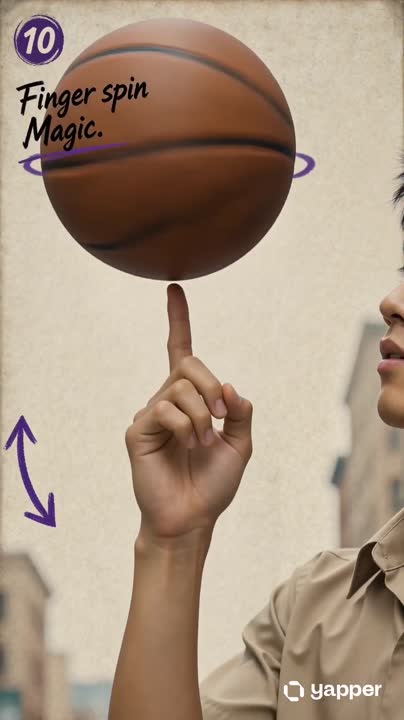 Seedance 2.0 Prompt: Animated Basketball Freestyle Poster