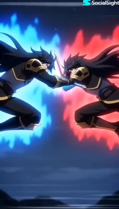Seedance 2.0 Prompt: Anime Battle with Energy Auras & Shockwaves