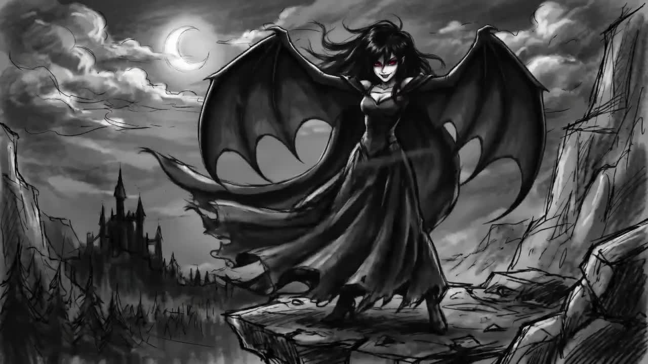 Seedance 2.0 Prompt: Anime Witch Transformation with Bat Wings