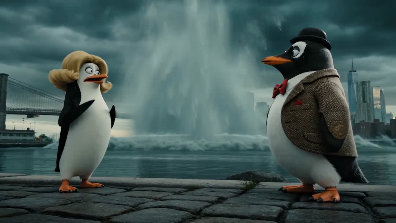 Apocalyptic Meteor Penguin Breakup: Seedance 2.0 Prompt