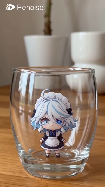 Seedance 2.0 Prompt: Furina in a Glass Cup (AR Mixed-Media)
