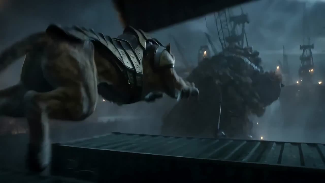 Seedance 2.0 Prompt: Armored Sabertooth in a Shipyard