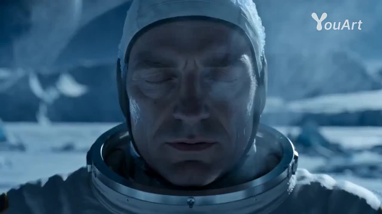 Seedance 2.0 Prompt: Astronaut to Ice Humanoid Transformation