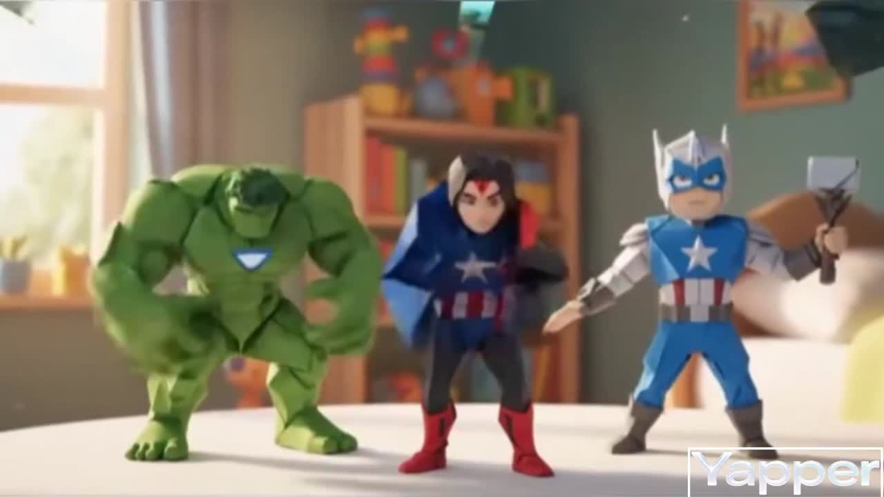 Seedance 2.0 Prompt: Avengers Origami Transformation Video