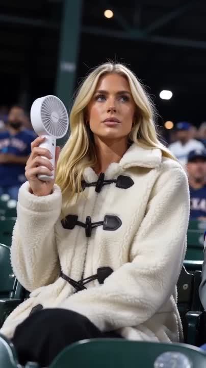 Seedance 2.0 Prompt: Glamorous Woman at Night Baseball Game