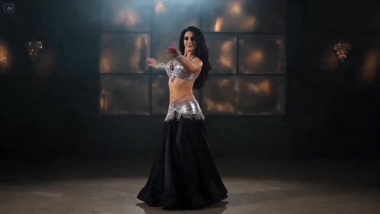 Seedance 2.0 Prompt: Glamorous Belly Dance Woman Video