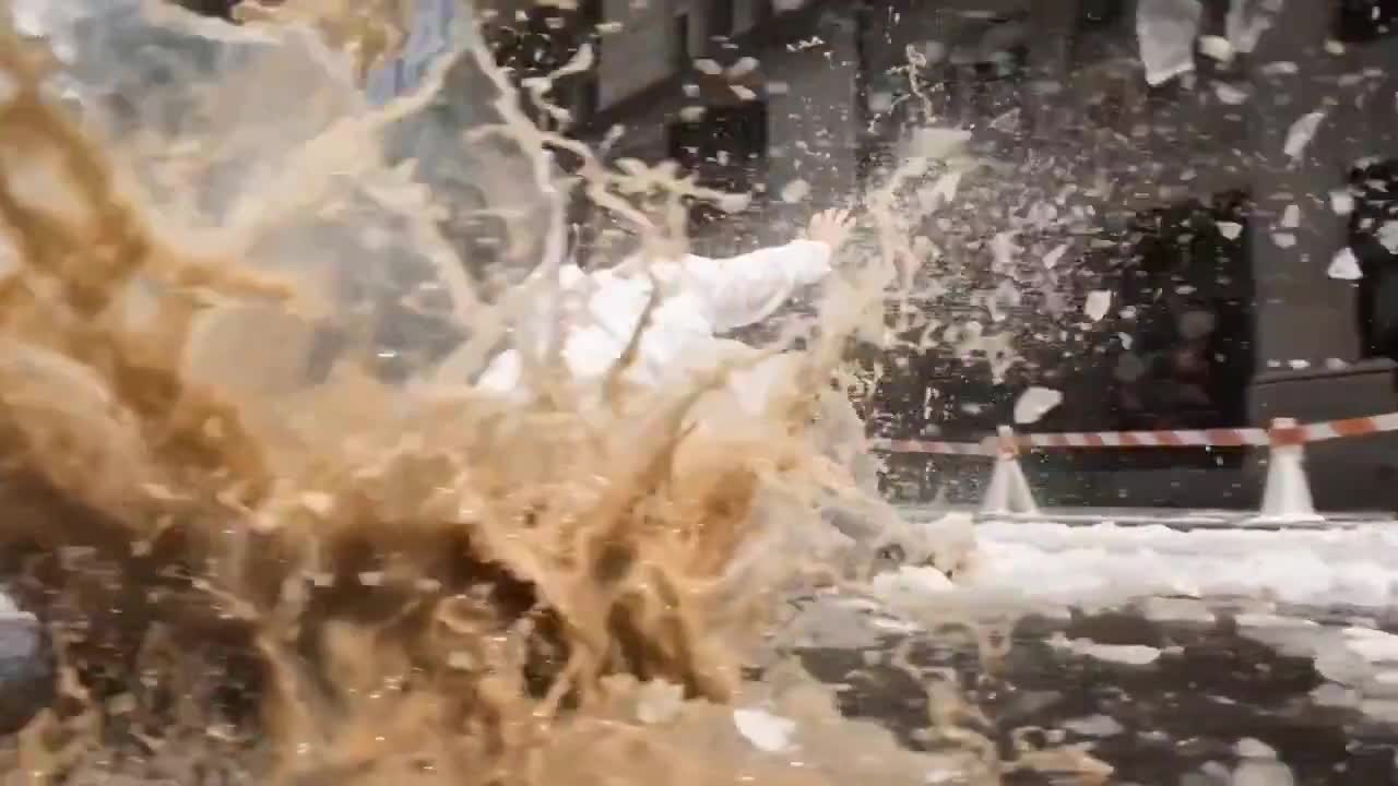 Seedance 2.0 Prompt: Bullet Time Businessman Falling