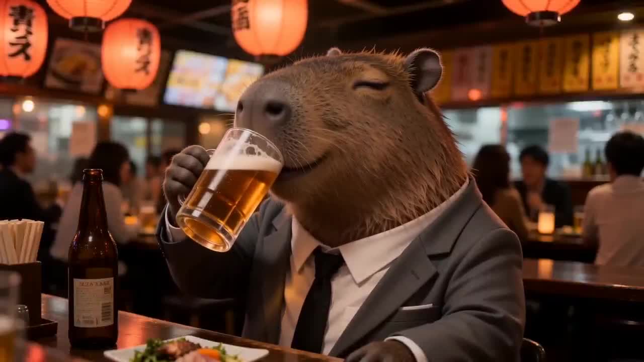 Seedance 2.0 Prompt: Capybara Salaryman Day in the Life