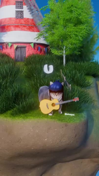 Seedance 2.0 Prompt: Cat Spinning and Singing Gorillaz