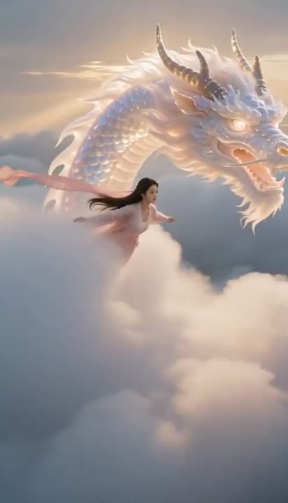 Seedance 2.0 Prompt: Wuxia Heroine Flies with Celestial Dragon