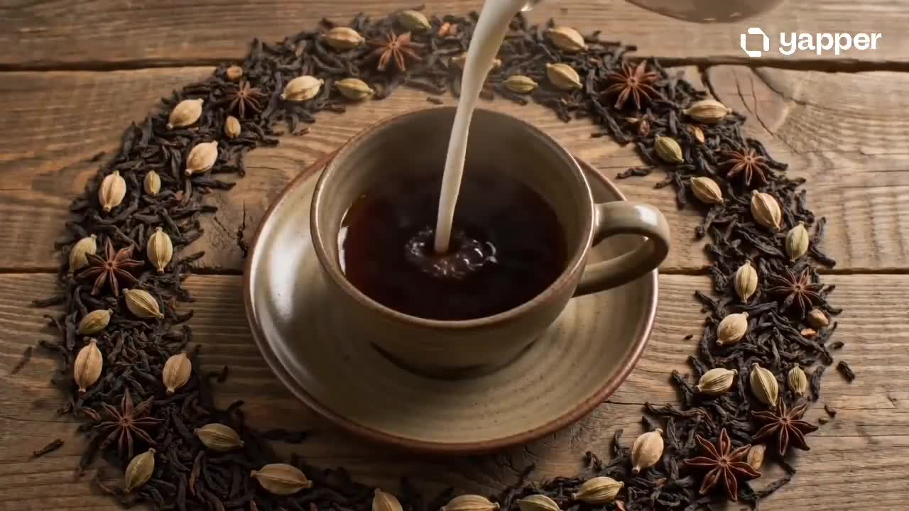 Seedance 2.0 Prompt: Chai Ritual Stop Motion Video