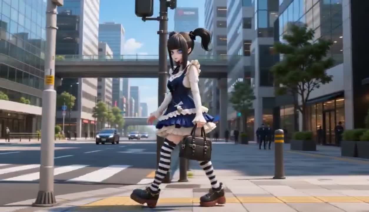 Seedance 2.0 Prompt: Character Switch Walking Animation