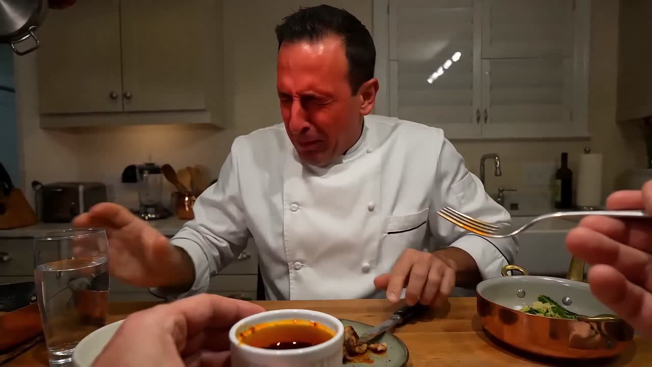 Seedance 2.0 Prompt: Chef's Spicy Food Prank POV Video