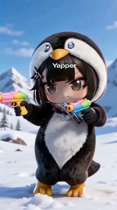 Seedance 2.0 Prompt: Chibi Anime Girl Dancing in Penguin Onesie