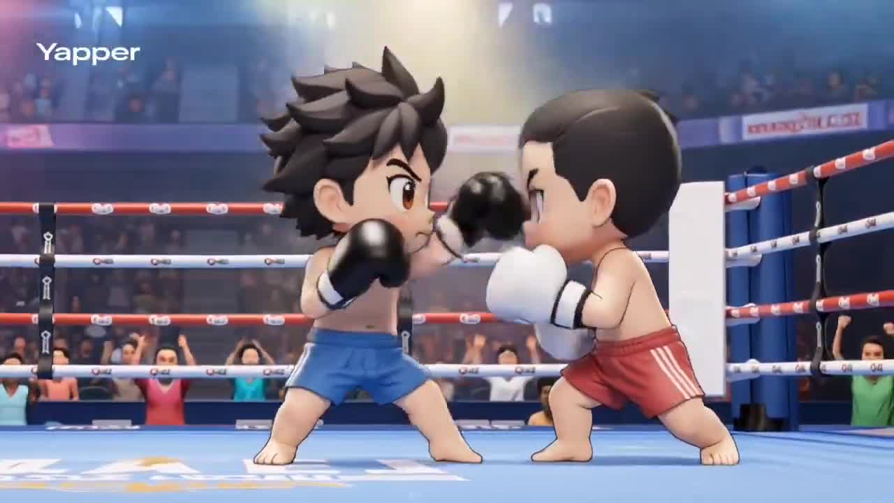 Seedance 2.0 Prompt: Chibi Boxing Match in Anime Style
