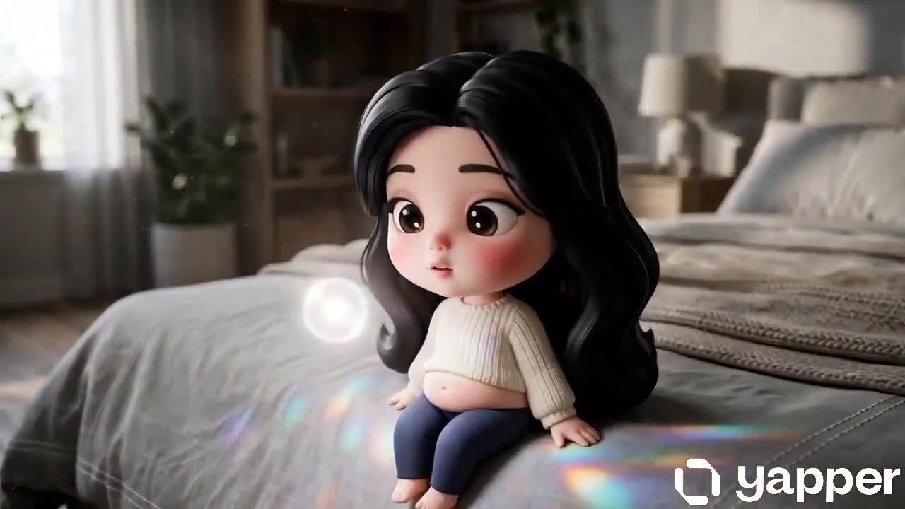 Seedance 2.0 Prompt: Chibi Character in Realistic Bedroom