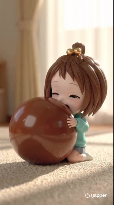 Seedance 2.0 Prompt: Cute Chibi Girl & Giant Chocolate 3D Animation