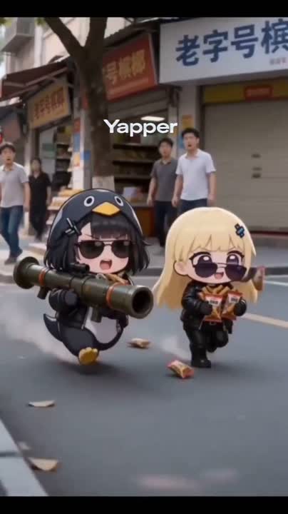 Seedance 2.0 Prompt: Chibi Girls' City Swagger Video