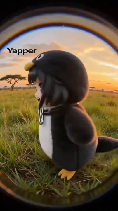 Seedance 2.0 Prompt: Chibi Penguin-Girl Dance in African Savanna