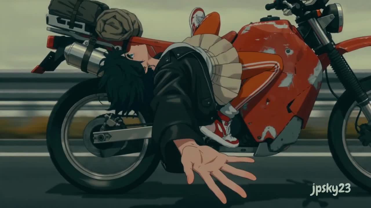 Seedance 2.0 Prompt: Cinematic Anime Motorcycle Rider Video