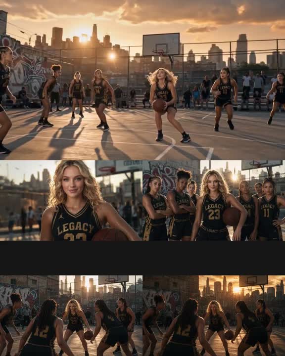 Seedance 2.0 Prompt: Cinematic Basketball Movie Sequence