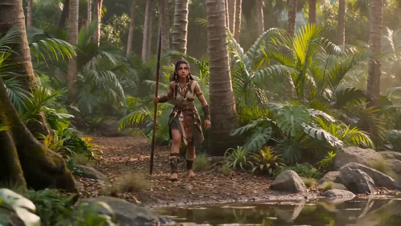 Seedance 2.0 Prompt: Cinematic Fantasy Jungle Warrior Video