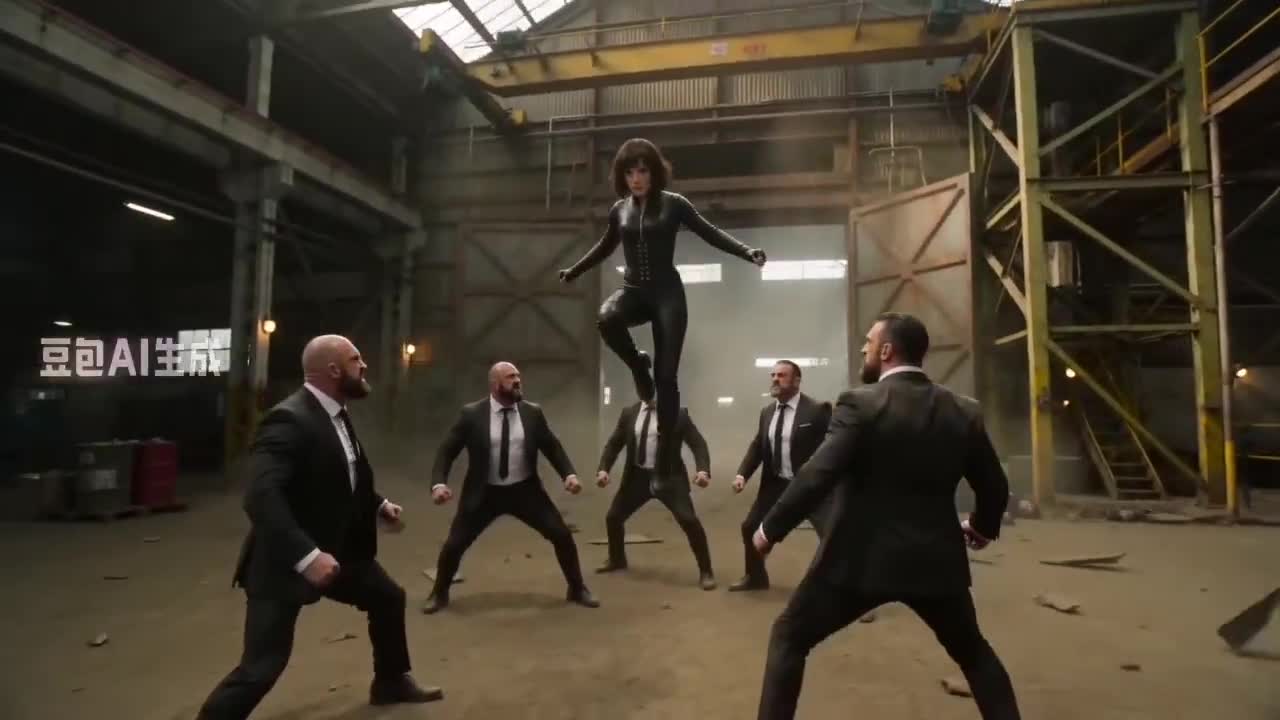 Seedance 2.0 Prompt: Cinematic Abandoned Warehouse Fight Scene