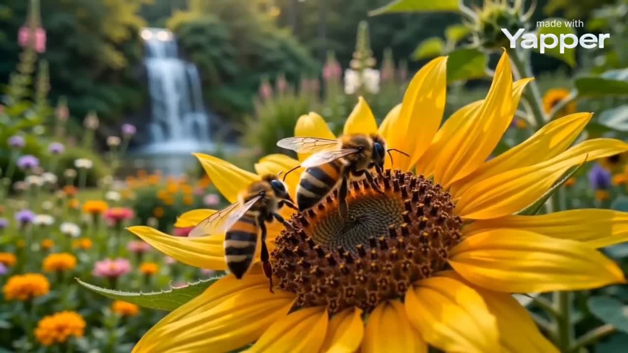 Seedance 2.0 Prompt: Cinematic Honeybee Nectar Collection on Sunflower