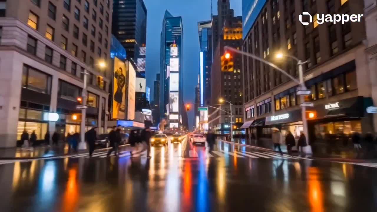 Seedance 2.0 Prompt: NYC Travel Film (Golden Hour to Night)