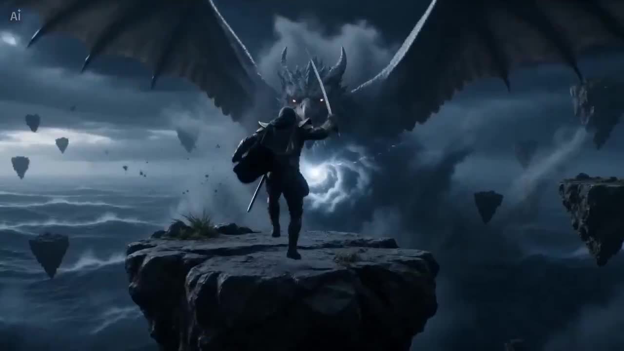 Seedance 2.0 Prompt: Cinematic Ronin Aerial Battle Teaser