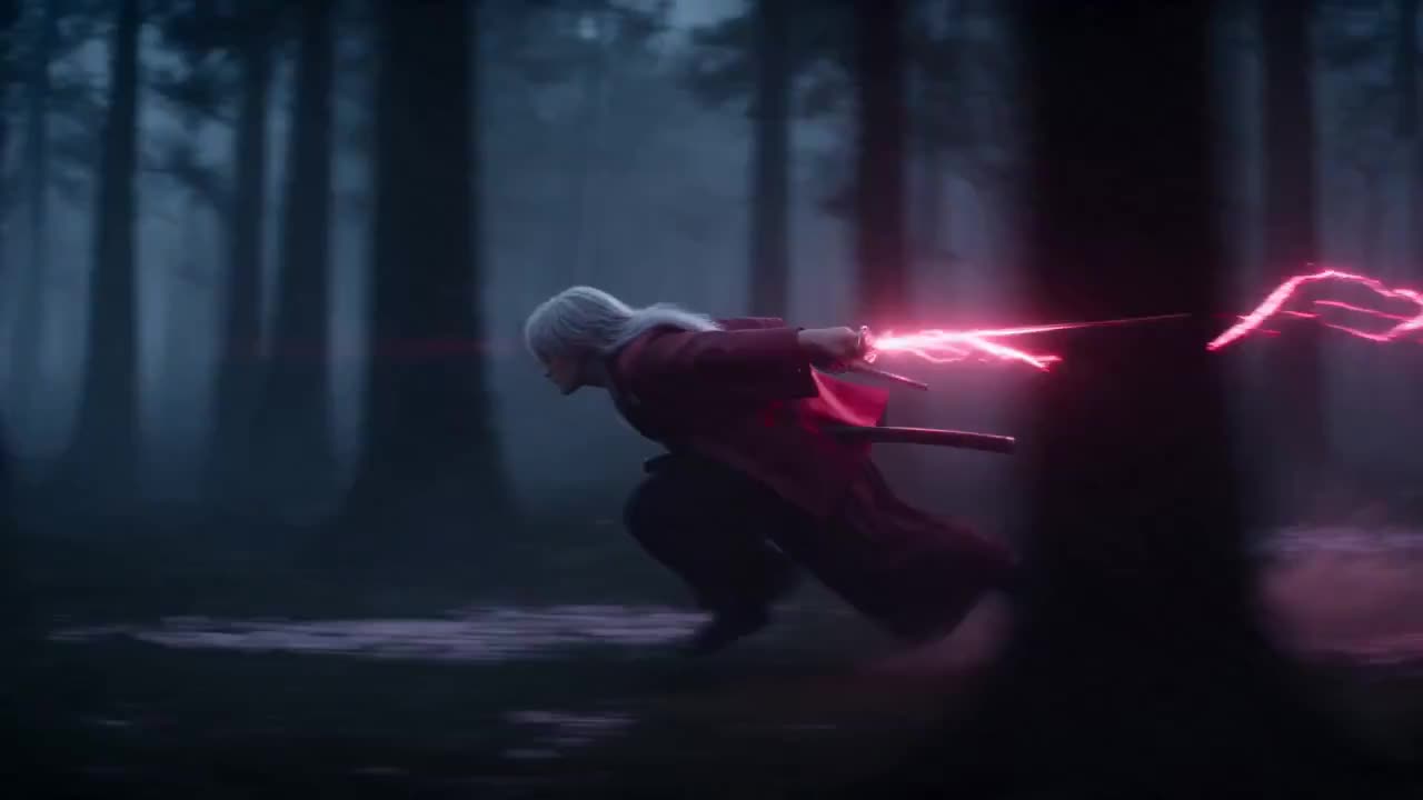Seedance 2.0 Prompt: Cinematic Samurai VFX Battle with Water Petal Dragon vs. Crimson Lightning