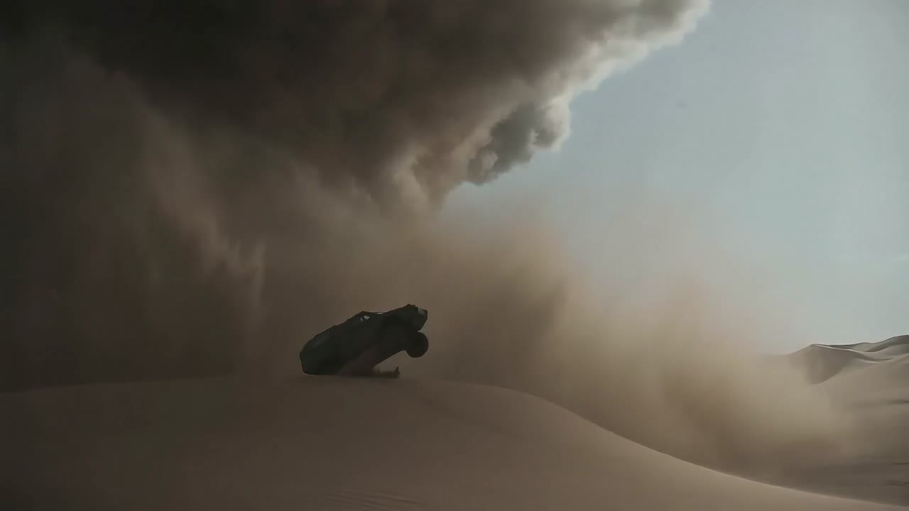 Seedance 2.0 Prompt: Cinematic Desert Sandstorm Chase