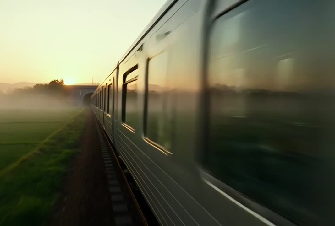 Seedance 2.0 Prompt: Bullet Train Race Cinematic Scene