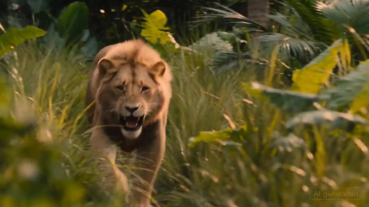 Seedance 2.0 Prompt: Cinematic Chase - Woman & Lion