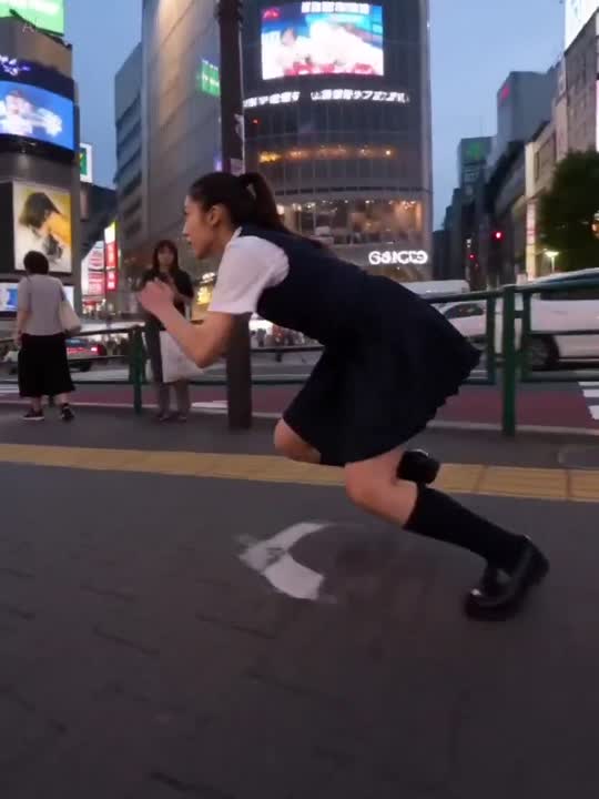 Seedance 2.0 Prompt: Cinematic Shibuya Sprint