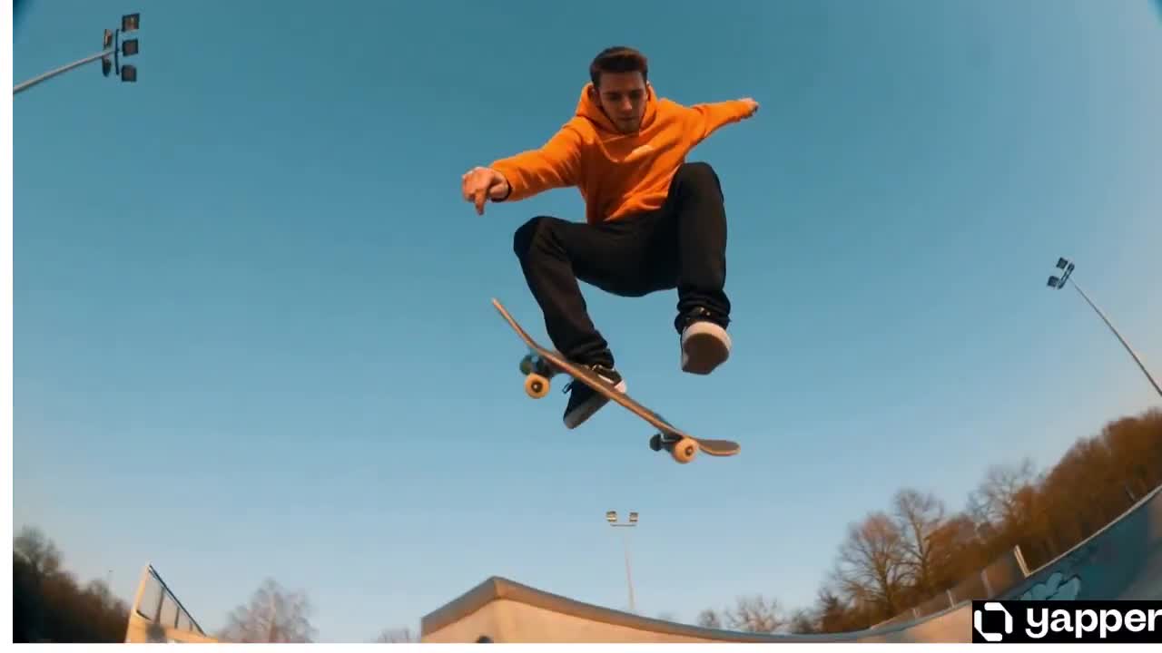Seedance 2.0 Prompt: Skateboarder Kickflip at Golden Hour