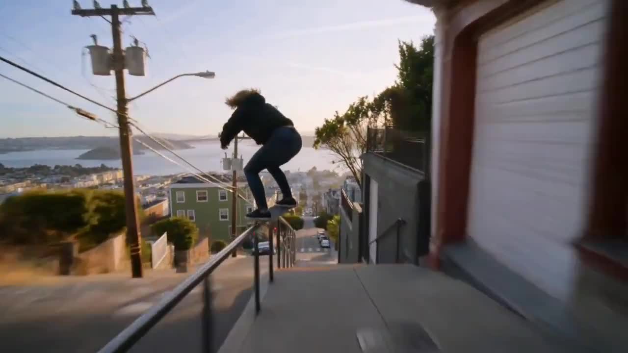 Seedance 2.0 Prompt: Cinematic Skater Follow Cam in San Francisco